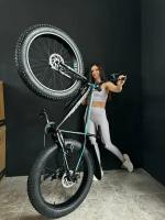 Велосипед фэтбайк Fatbike Richiesto TT089/9s 26" Алюминиевая рама 17" Спортивный Вездеход Унисекс, синий