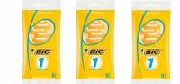 Bic Бритвенный станок 1 Sensitive, с 1 лезвием, блистер, 5 шт, 3 упаковки