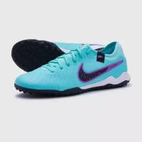 Шиповки NIKE Tiempo Legend 10 Pro TF, размер 9 US, голубой