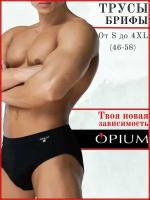 Мужские трусы брифы черные Opium Brief R52 XL (52)