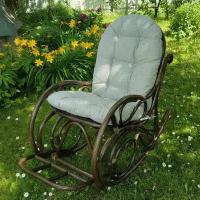 Подушка для классической кресло-качалки из ротанга 130х56 см (круглая спинка)