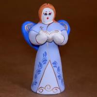 Ангел средний, Ковровская глиняная игрушка, ручная авторская работа