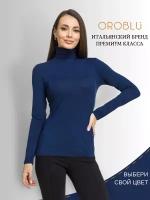 Женская водолазка темно-синяя OROBLU Perfect Line VOBT01644 M (46)