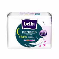 Прокладки гигиенические Bella perfecta ultra night с покрытием silky drai впитывающие 7 шт