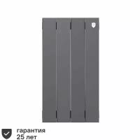 Радиатор Royal Thermo Pianoforte 500/100 биметалл 4 секции боковое подключение цвет серый