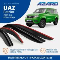 Дефлекторы окон Azard для UAZ Patriot 2005-н. в накладные 4 шт