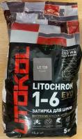 Цементная затирка Литокол LITOKOL LITOCHROM 1-6 EVO LE 130 Серый, 5 кг