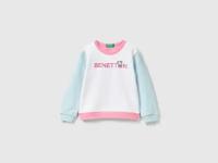 Свитшот с глиттер принтом United Colors of Benetton для девочек 24P-3J70G10D3-901-90