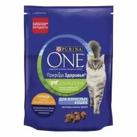 Корм сухой для взрослых кошек PURINA ONE Природа здоровья с высоким содержанием курицы, 680г