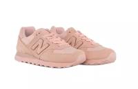 Кроссовки женские New Balance 574, WL574SLA, всесезонные, повседневные, натуральная замша, оригинал, размер 37,5 EU, розовый