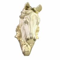 Изделие декоративное Крючок Лошадь (слоновая кость +золото) 8*6*11см KSMR-713793/I106