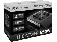 Блок питания Thermaltake LT-650P, 650Вт, 120мм, черный, retail [ps-ltp-0650npcneu-2]