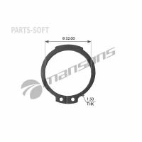 MANSONS CR03 CR03MNS_стопор пальца торм. колодки!d32x1.5mm SAF/DAF/Volvo