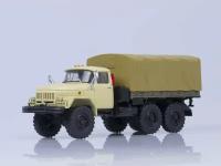 Масштабная модель 1/43 ЗИЛ-131 бортовой с тентом, бежевый