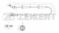 ZEKKERT SE-6222 Датчик ABS передн. Renault Espace IV 02- Laguna II 01- Vel Satis 02-