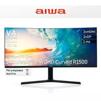 34" Монитор AIWA MP340G-Y VA, 165 Гц 3440x1440, Black