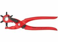 KN-9070220SB Knipex Клещи просечные с револьверной головкой, 6 сменных пуансонов