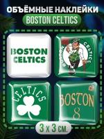 3D стикеры на телефон наклейки Boston Celtics баскетбол