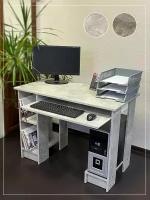 Стол компьютерный 15 светлый / стол письменный / игровой стол / геймерский стол