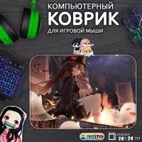 Игровой коврик для мыши Ху Тао Геншин Импакт Genshin Impact, 20x24см