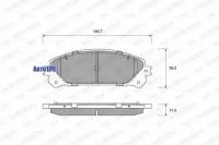 Тормозные колодки дисковые передние TOYOTA Highlander, Rav 4 III / IV, LEXUS NX, RX III / WEEN 151-0019 арт. 1510019