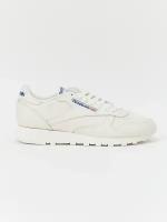 Кроссовки Reebok Classic Leather, размер 10,5 US, белый, синий