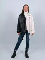 001 Куртка женская черно-белая 365~48
