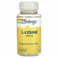 Solaray L-Lysine 500 mg (L-Лизин 500 мг) 60 вег капсул (Solaray)