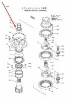 Подшипник поворотного редуктора Hitachi 4363408 EX1100, EX1100-3, EX1200-5, EX1200-5C, EX1200-5D, EX1200-6, ZX1800K-3, ZX800