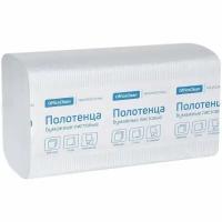 Полотенца бумажные лист. OfficeClean Professional(V-сл), 2-слойные, 200л/пач, 21*21,6, тисн,белые