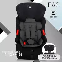 Автокресло детское Еду-Еду KS 516 Lux гр.I/II/III,от 9 до 36кг, цвет черный, карбон серый