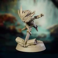 Фея воин, Sylvaneth, Пикси (Pixies) варвар, Спрайт- Эльф берсерк, Фейри (Fairies) миниатюра для DnD (ДнД), Pathfinder и других Настольных игр (НРИ, Варгеймов или РПГ), фентези тематика