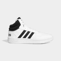 Кроссовки adidas Hoops 3.0 Mid, размер 10,5 UK, белый