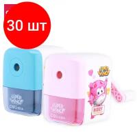 Комплект 30 штук, Точилка для карандашей механич. Deli ER10409 Super Wings 1отв, плас, ассорти