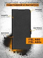 Чехол с флипом для Itel A60/A60s DF itFlip-12 (black)