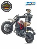 Брудер, Мотоцикл Scrambler Ducati Desert Sled с мотоциклистом, Bruder