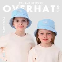 Панама Overhat Overhat, размер 52/54, белый, голубой