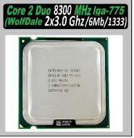 Intel Core 2 Duo E8300 LGA775, 2 x 3000 МГц OEM процессор без кулера в комплекте