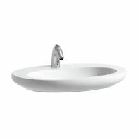 Laufen Alessi One Раковина полувстр 750х520х90мм с 1 отв, с переливом, с покр. LLC, цвет: белый (со Склада продаем с базой 4.2403.3.097.63!)