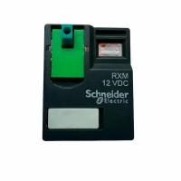 Реле Schneider Electric Zelio Relay RXM4GB1JD с 4 перекидными контактами 4CO и кнопкой "тест" с напряжением катушки 12В DC, 2 шт