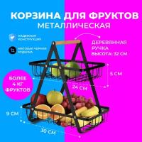 Корзина для фруктов двухярусная