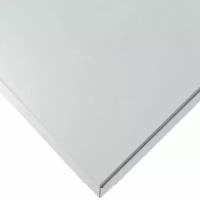 Цесал кассетный потолок алюминиевый 600х600мм (40шт=14,4 кв. м.) кромка Тегуляр 45 / CESAL плита потолочная 600х600мм алюминиевая белая матовая (упак
