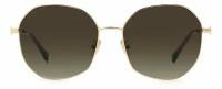 Женские солнцезащитные очки Jimmy Choo ASTRA/F/SK 000 HA, цвет: золотой, цвет линзы: коричневый, панто, металл