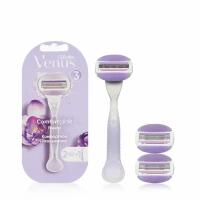 Бритва Gillette Venus Breeze со сменными кассетами 1шт+2 кассеты