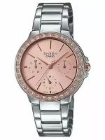 Наручные часы CASIO Sheen, розовый, серебряный