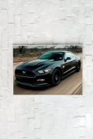 Плакат Ford Mustang/Машина/ Плакат на стену 21х30 см / Постер формата А4