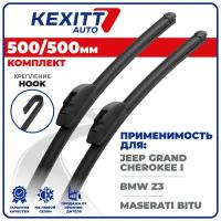 500 500 мм Бескаркасные щетки стеклоочистителя KEXITT дворники на Jeep Grand Cherokee 1; Джип Гранд Чероке; BMW Z3; БМВ з3; Maserati Biturbo