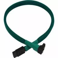 Кабель SATA Nanoxia SATA3 (6Gb/s) Cable 45см, угловой разъем, зеленый NXS6G4G