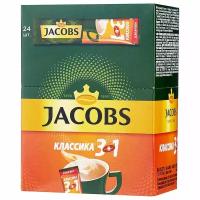 Кофе растворимый Jacobs 3 в 1 Классика, 24 стика (Якобс)