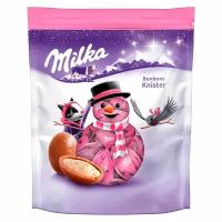 Новогодние шоколадные яйца конфеты Milka Xmas Bonbons Knister (Германия), 86 г